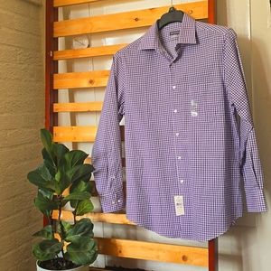 NWT Button Down Long Sleeve Office Wear Van Heusen Dress Shirt